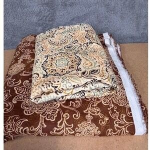 Waverly‎ Inspirations Brown Floral Damask & Paisley Fabric Bundle 6 Yards Total